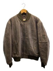 画像：BOEING/レザージャケット・ブルゾン/2L/レザー/BRW/無地