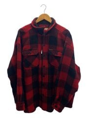 画像：フランネルシャツ/ジャケット/XXL/ウール/RED/チェック