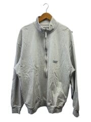 画像：ハーフジップスウェット/XL/コットン/GRY/231-1246