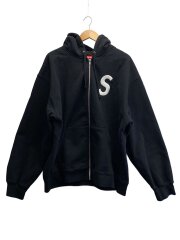 画像：ジップパーカー/XXL/コットン/BLK