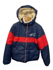 画像：ダウンジャケット/M/ポリエステル/BLU/6800383536/リバーシブル