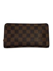 画像：ポルト・モネ・ジップ_ダミエ・エベヌ/PVC/BRW/メンズ