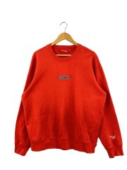 画像：gonz logoスウェット/M/コットン/RED/無地/gonz logo crewneck//