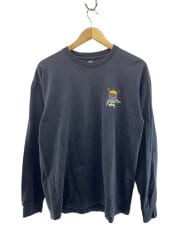 画像：長袖Tシャツ/L/コットン/BLK