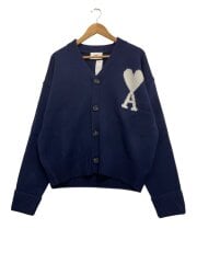 画像：24AW/ロゴ/カーディガン(厚手)/L/ウール/GRN/UKC002.018//