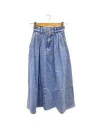 画像：デニムフレアスカート/34/コットン/IDG/34-05-31-05007