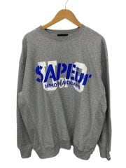 画像：スウェット/XXL/コットン/GRY/襟・袖黄ばみ/フロント汚れ