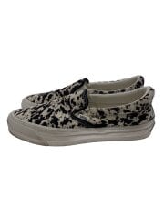 画像：ローカットスニーカー/25.5cm/WHT/721278/SLIP ON/Pony Hair Black White