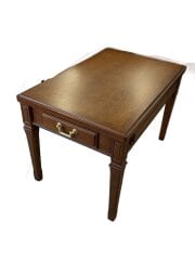 画像：サイドテーブル/ウッド/BRW/地中海/引き出し付き