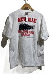 画像：90s/MENSWALK/MILLION MAN MARCH/Tシャツ/XL/コットン/WHT