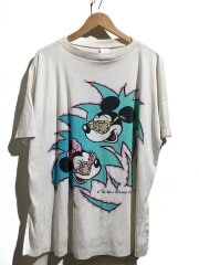 画像：Disney/ミッキー/ミニー/シングルステッチ/Tシャツ/--/コットン/WHT