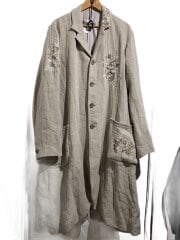 画像：コート/--/リネン/BEG