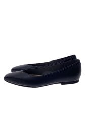 画像：フラットパンプス/24.5cm/BLK