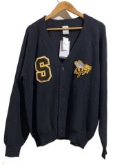 画像：SKATE COLLEGIAL CARDIGAN/カーディガン(厚手)/M/コットン/BLK/