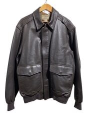 画像：A2/アメリカ製/ジャケット/L/レザー/BRW