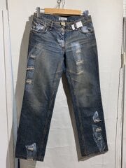 画像：ペンキ加工/ダメージ加工/ボトム/42/コットン/IDG/pt21/9335