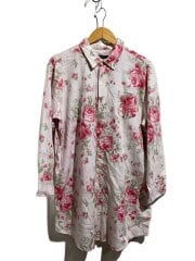 画像：長袖シャツ/XL/コットン/PNK/総柄