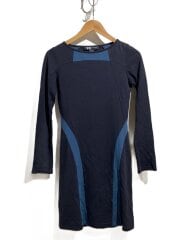 画像：長袖ワンピース/XS/コットン/BLK/b20210