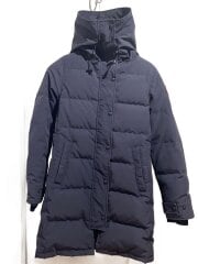 画像：ファー欠品/ダウンジャケット/M/ポリエステル/NVY/無地