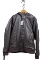 画像：09AW/Cold Weather Bomber/レザージャケット・ブルゾン/M/レザー/BRW