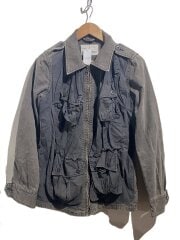 画像：00S/異素材ドッキング/珍品/ジャケット/S/コットン/GRY