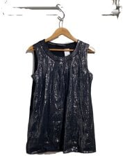 画像：キャミソール・タンクトップ/--/コットン/BLK/AM-1403590