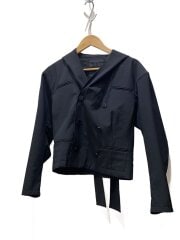 画像：ジャケット/--/ウール/BLK/無地/WW-J39-100