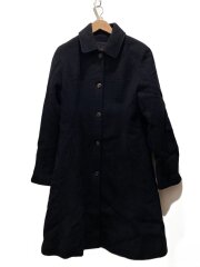 画像：コート/40/ウール/BLK/無地/3062134