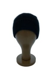 画像：ニットキャップ/--/カシミア/BLK/無地/メンズ
