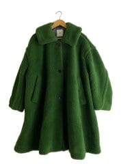 画像：VOLUME FLARE BOA COAT/2/ポリエステル/GRN/無地/13104-0562//