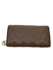 画像：ジッピー・ウォレット_モノグラム・エンボス_ラムレザー/羊革/BEG/総柄/レディース