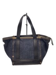 画像：トートバッグ/デニム/NVY/無地