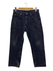 画像：ストレートパンツ/34/デニム/BLK/無地/C9761CB