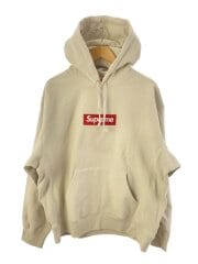 画像：24AW/BOX Logo Hooded Sweatshirt Stone/L/コットン/BEG