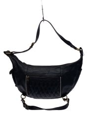 画像：RIDING SHOULDER BAG/ライディングショルダーバッグ/ホースレザー/馬革/黒