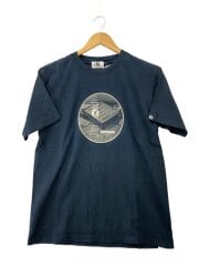 画像：17SS/PRINT TEE-MIXER/サークルミキサープリントシャツ/黒/ブラック/サイズタグ欠損