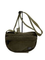 画像：BEAT_SHOULDER BAG/ビート_キャンバスショルダーバッグ/オリーブ/使用感有