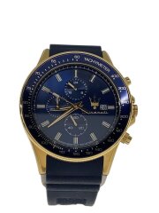 画像：Sfida 44mm/クォーツ腕時計/ラバーベルト使用感有/紺/ネイビー/8871640004//