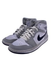 画像：Wmns Air Jordan 1 Mid_Grey Fog/エアジョーダン1_グレーフォグ/24cm/GRY