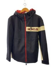 画像：ジップパーカー/L/ポリエステル/ブラック/D20978402050