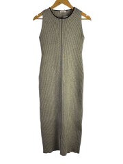 画像：ラインリブニットワンピース/one/ポリエステル/GRY/FWNO232038