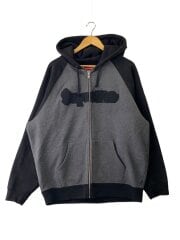 画像：22FW/SUPREME GONZ APPLIQUE ZIP UP HOODIE/L/コットン/BLK//