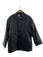 画像：レザージャケット・ブルゾン/L/羊革/BLK/無地