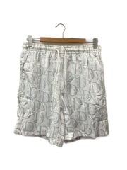 画像：ショートパンツ/XL/ナイロン/WHT/総柄