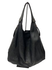 画像：トートバッグ/レザー/BLK