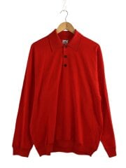 画像：ニット・セーター(薄手)/L/ウール/RED/無地/01-01-1431//