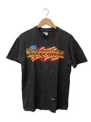 画像：Tシャツ/L/コットン/GRY/総柄