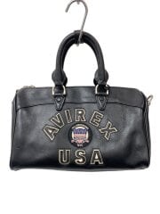 画像：VARSITY MINI DUFFLE BAG/バッグ/レザー/BLK