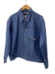 画像：Gジャン/L/コットン/BLU/無地/LB0419