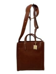 画像：2wayショルダーバッグ/レザー/BRW